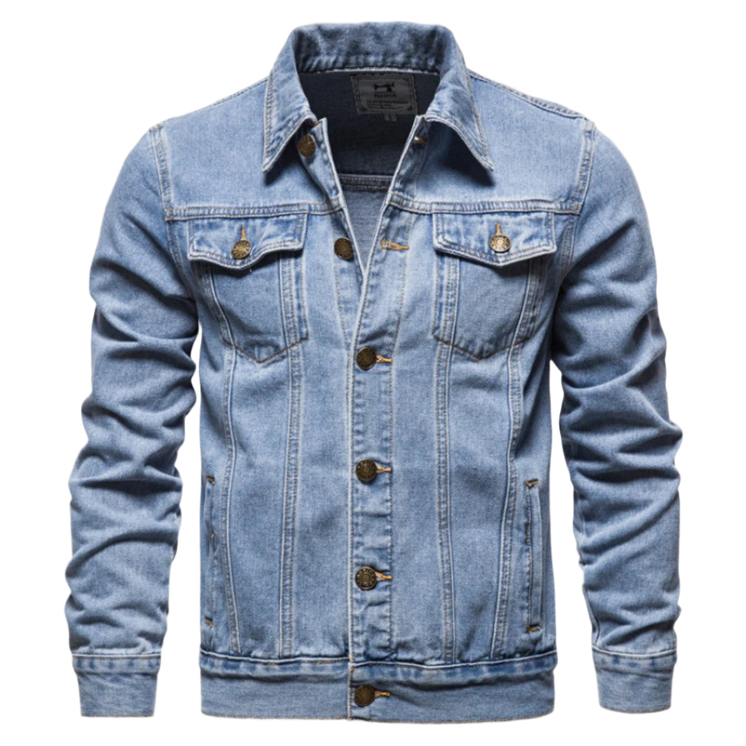 Veste en Jean pour Homme Style Décontracté 0