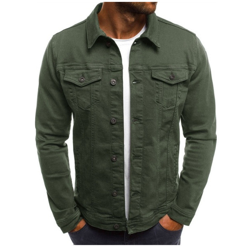Veste en Jean pour Hommes - Coupe Régulière - Col Chemise 5