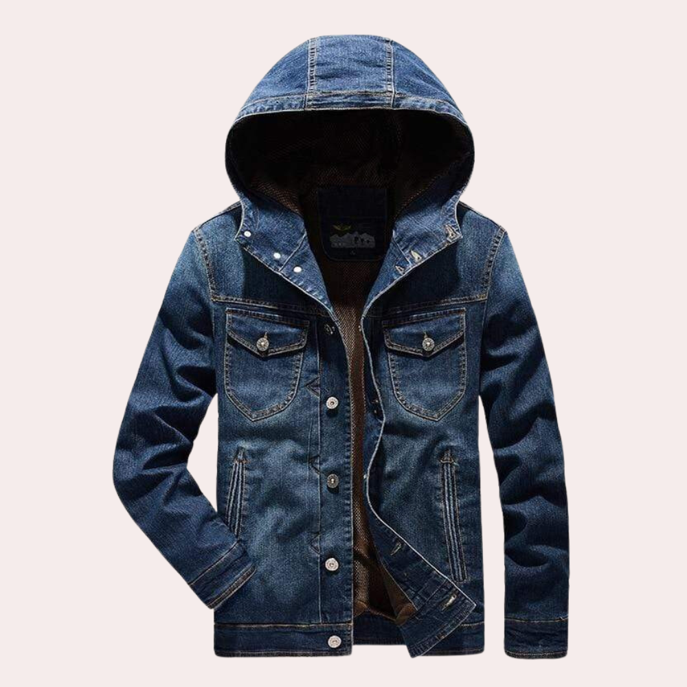 Veste en Jean pour Hommes Style Décontracté 1