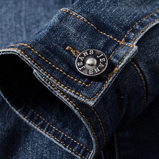 Veste en Jean pour Hommes Style Décontracté 4