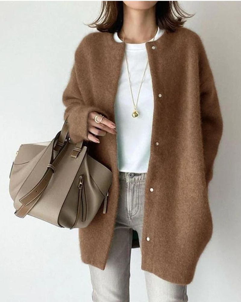 Veste en Tricot Femme Élégante en Matériau Égyptien 2