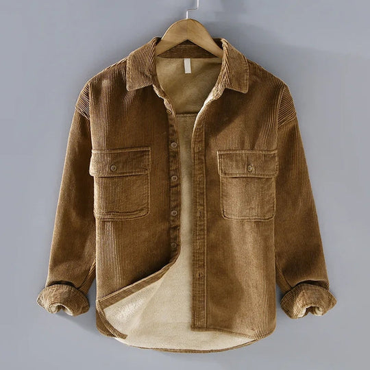 Veste en Velours Côtelé pour Homme Doublée Chaude 0