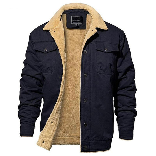 Veste imperméable pour homme avec doublure sherpa 0