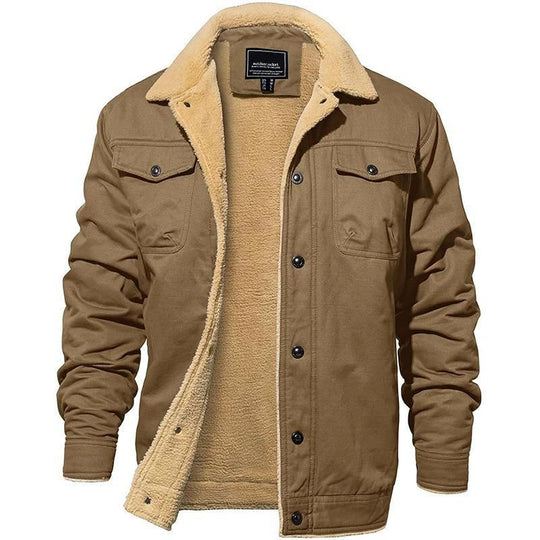 Veste imperméable pour homme avec doublure sherpa 6