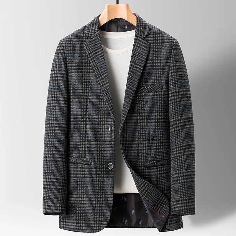 Veste pour Homme en Laine Premium avec Doublure en Coton 4