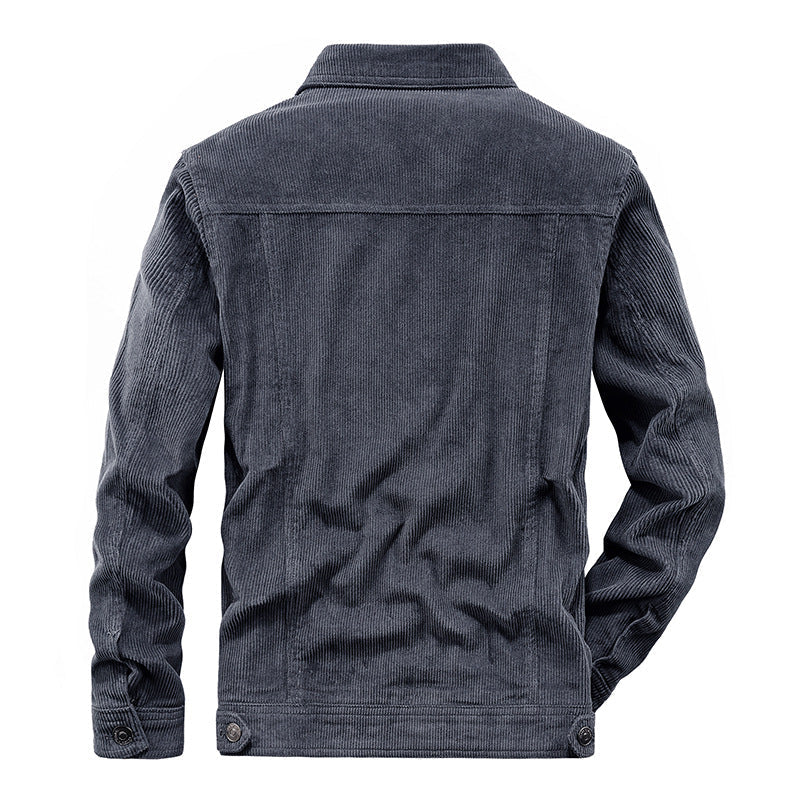 Veste pour Homme en Velours Côtelé Décontractée 2