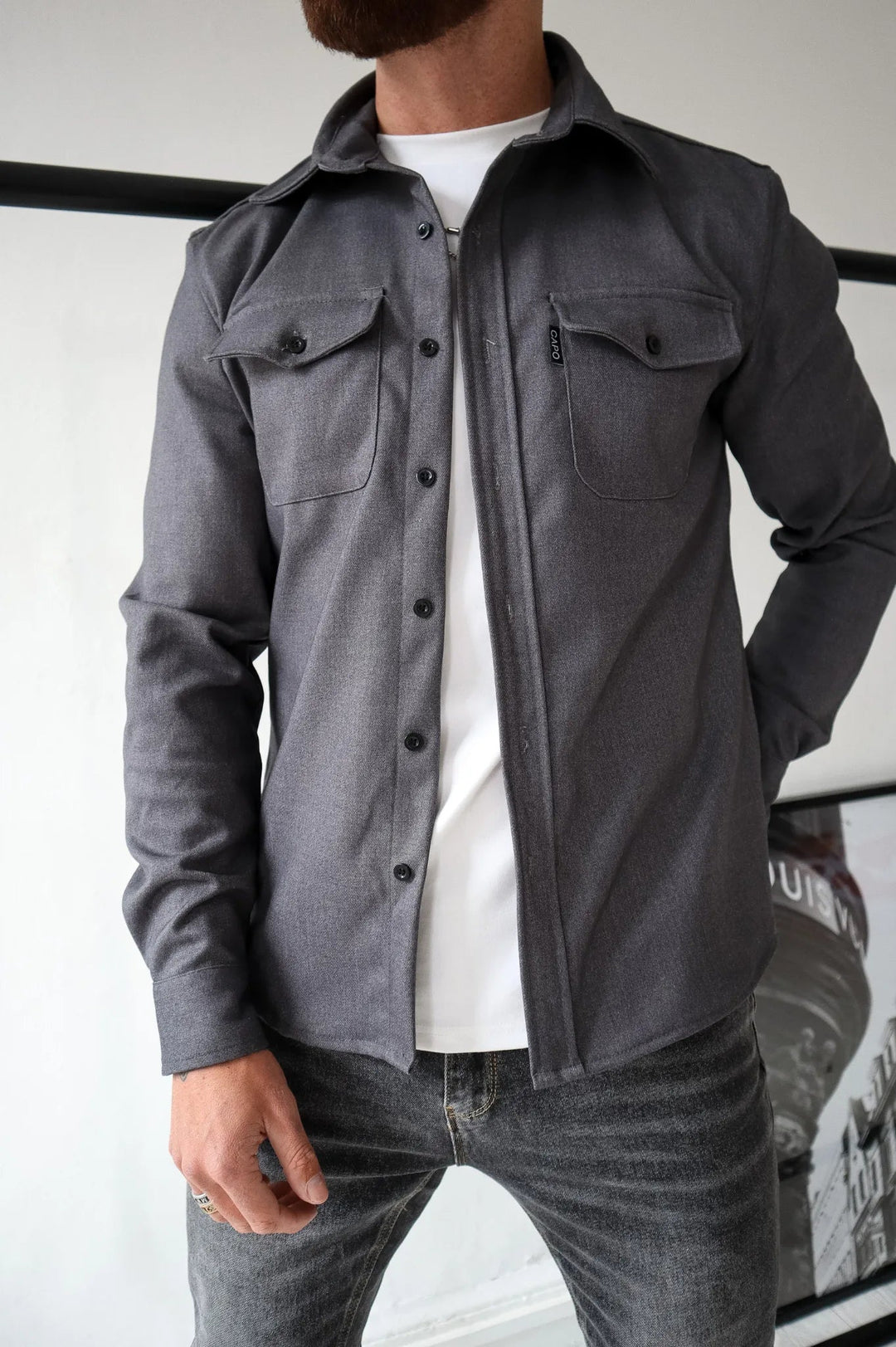Veste pour Hommes Magnus avec Boutons et Poches Avant 5