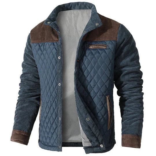 Veste pour hommes à col montant en tissu confortable 0