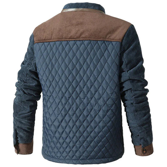 Veste pour hommes à col montant en tissu confortable 3