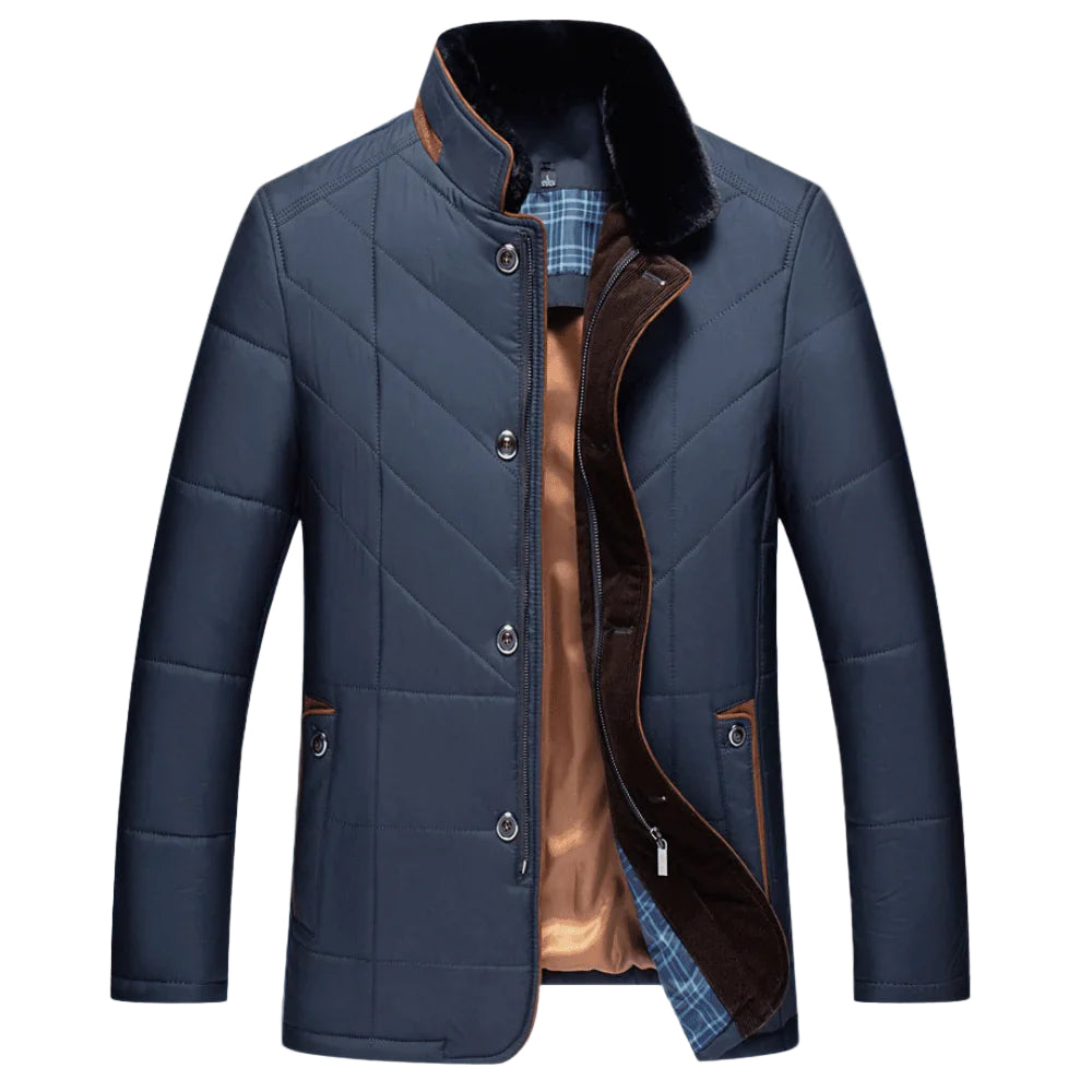 Veste pour hommes à col montant épais 0