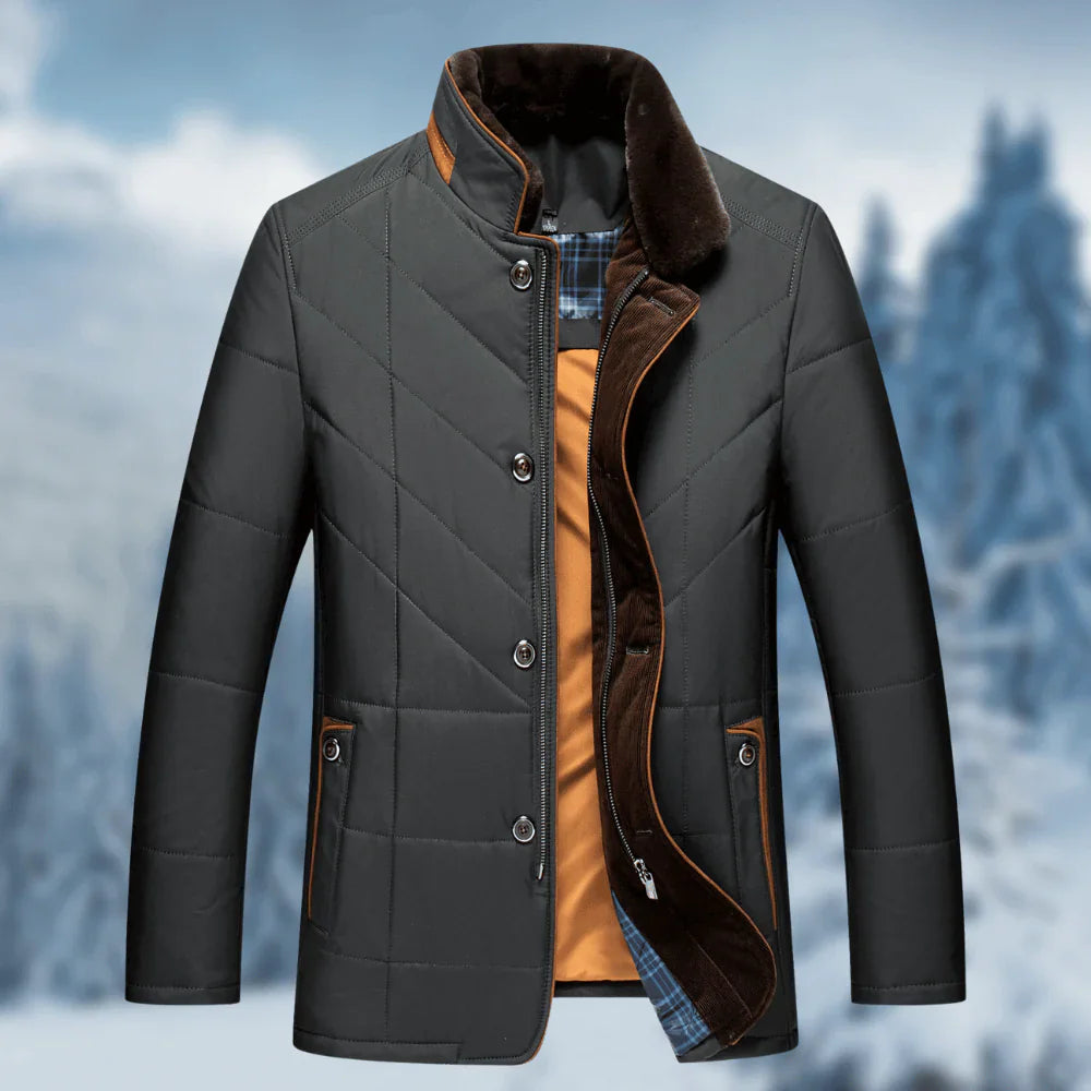 Veste pour hommes à col montant épais 2