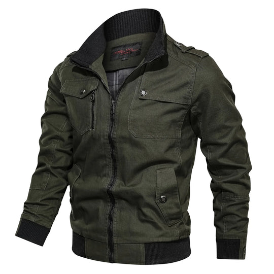 Veste pour hommes à col montant et poches zippées 10