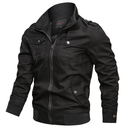 Veste pour hommes à col montant et poches zippées 6