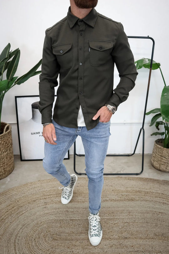 Veste pour hommes moderne à boutons 4