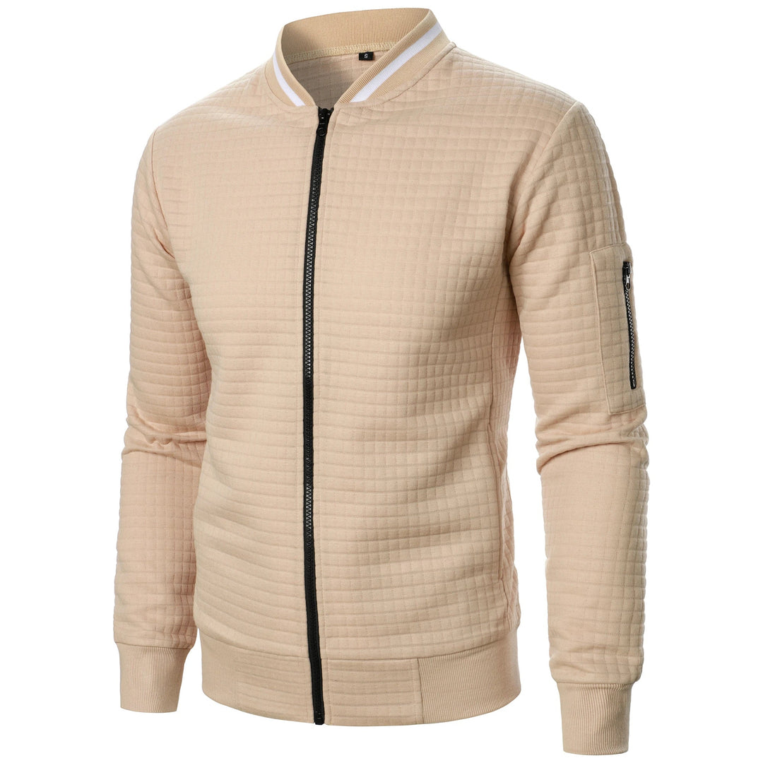Veste zippée à col montant pour homme 1