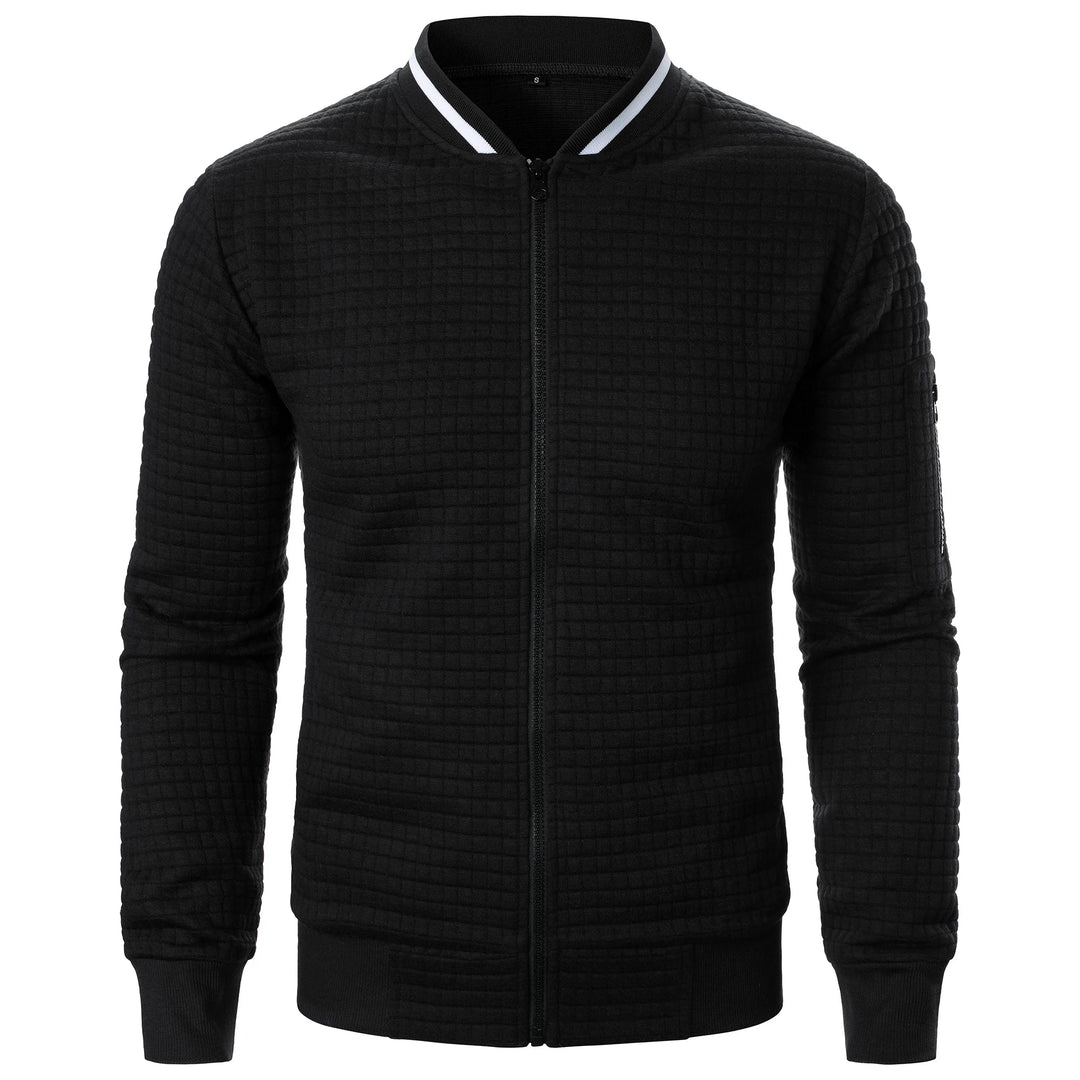 Veste zippée à col montant pour homme 4