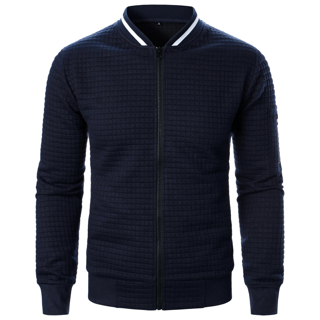 Veste zippée à col montant pour homme 7