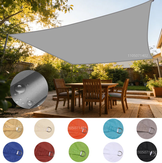 Voile D'Ombrage Rectangulaire Imperméable Avec Protection UV Pour Extérieur 0