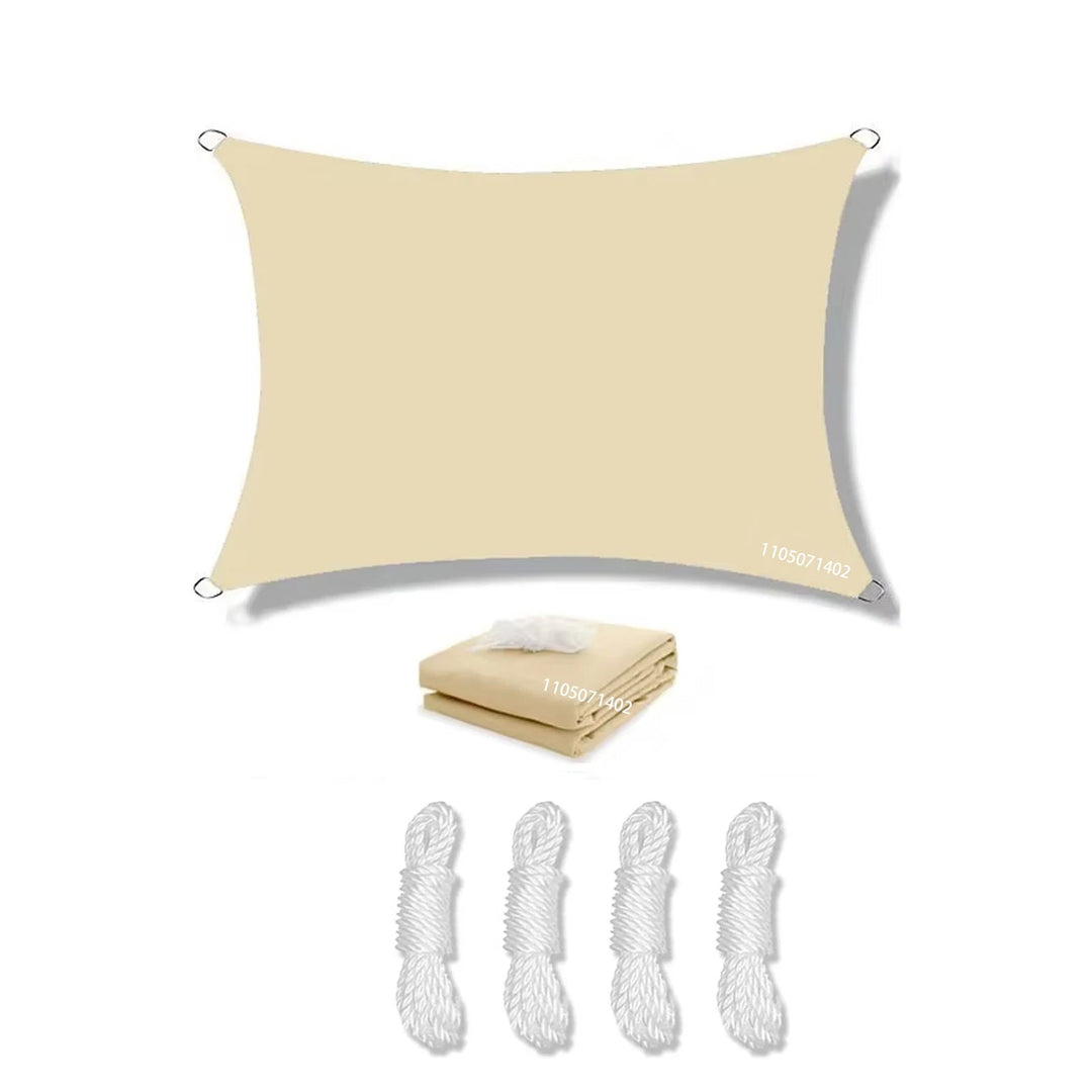 Voile D'Ombrage Rectangulaire Imperméable Avec Protection UV Pour Extérieur 10