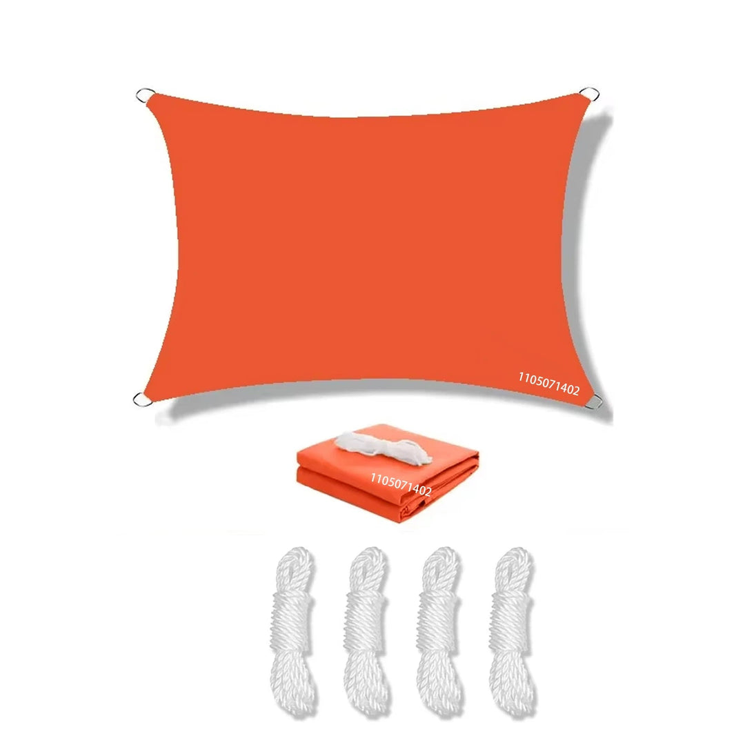 Voile D'Ombrage Rectangulaire Imperméable Avec Protection UV Pour Extérieur 11