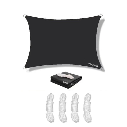 Voile D'Ombrage Rectangulaire Imperméable Avec Protection UV Pour Extérieur 12