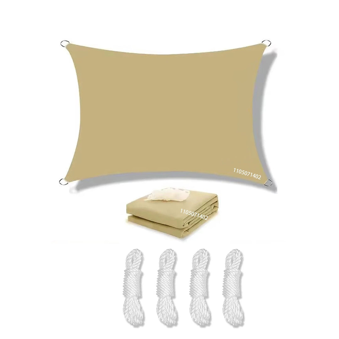 Voile D'Ombrage Rectangulaire Imperméable Avec Protection UV Pour Extérieur 15