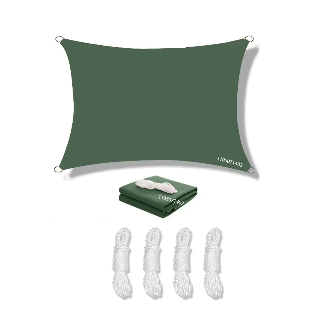 Voile D'Ombrage Rectangulaire Imperméable Avec Protection UV Pour Extérieur 17