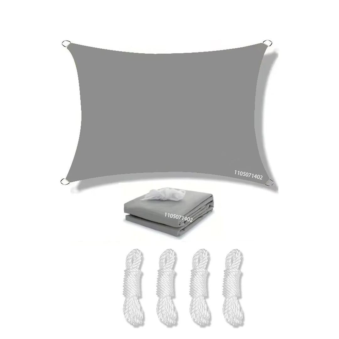 Voile D'Ombrage Rectangulaire Imperméable Avec Protection UV Pour Extérieur 18