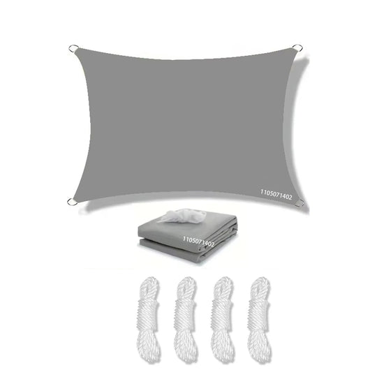 Voile D'Ombrage Rectangulaire Imperméable Avec Protection UV Pour Extérieur 18