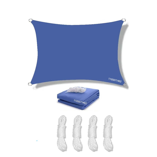 Voile D'Ombrage Rectangulaire Imperméable Avec Protection UV Pour Extérieur 7