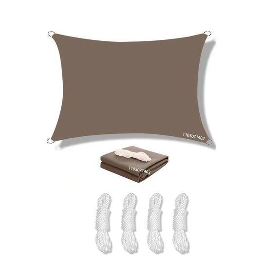 Voile D'Ombrage Rectangulaire Imperméable Avec Protection UV Pour Extérieur 8