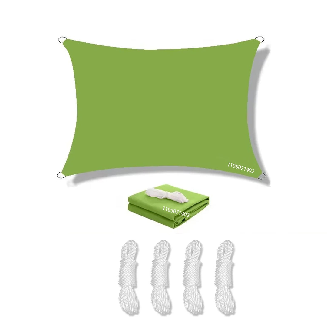 Voile D'Ombrage Rectangulaire Imperméable Avec Protection UV Pour Extérieur 9