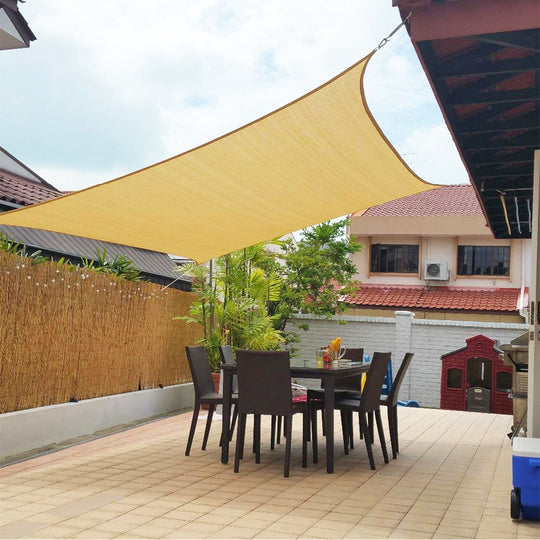 Voile d'Ombage Rectangulaire pour Jardin et Patio - Protection Solaire Extérieure 7