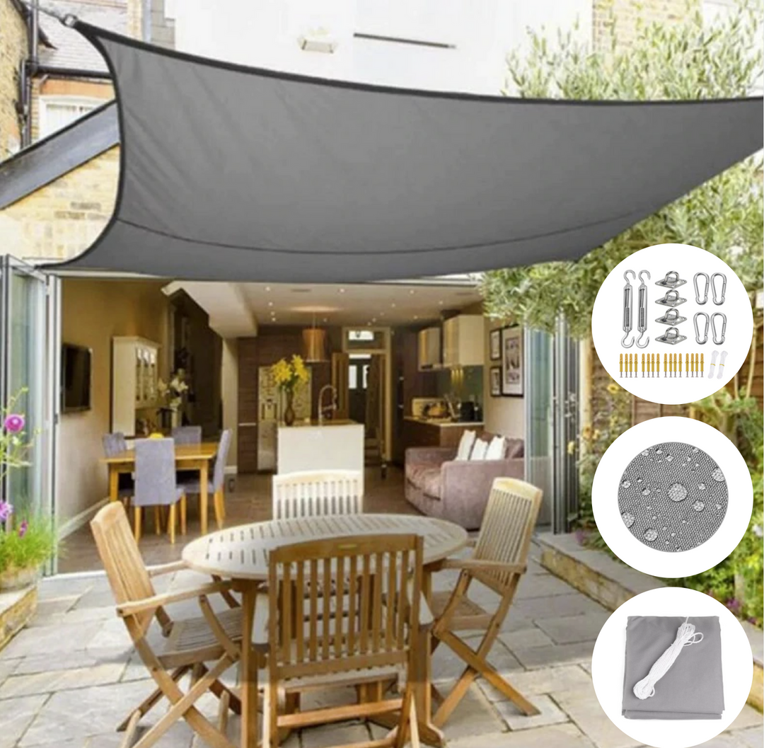 Voile d'Ombrage Rectangulaire Résistant aux UV pour Jardin et Terrasse 1
