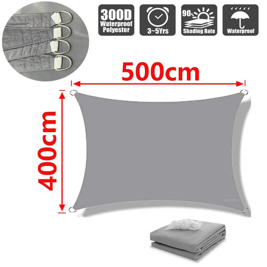 Voile d'ombrage extérieur carré et rectangulaire résistant aux UV 29