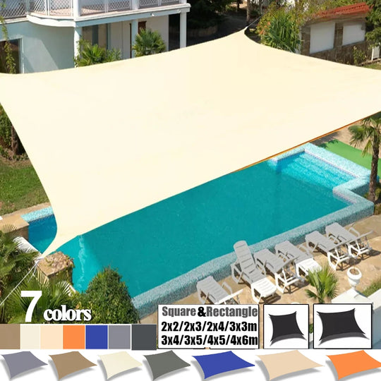 Voile d'ombrage extérieure imperméable pour jardin et patio 0