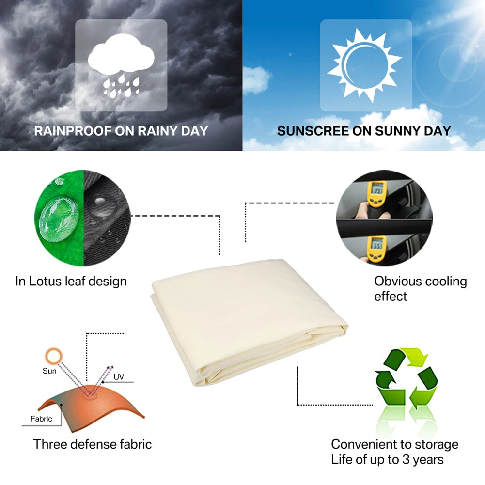 Voile d'ombrage extérieure imperméable pour jardin et patio 1