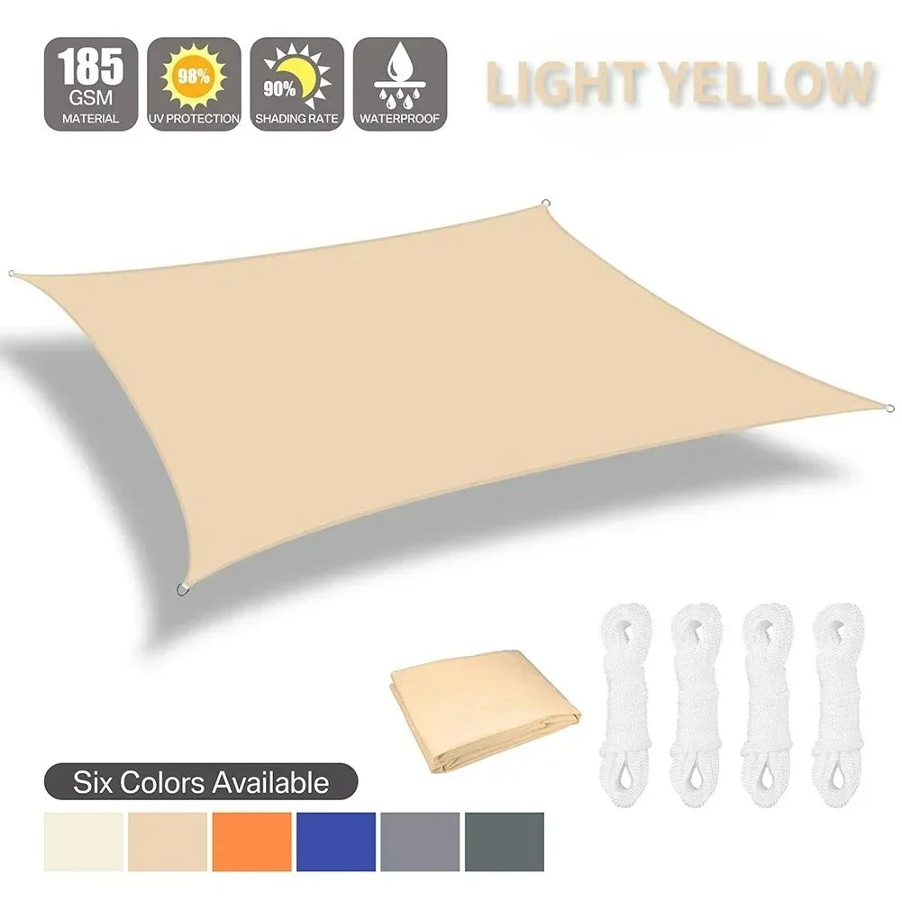Voile d'ombrage extérieure imperméable pour jardin et patio 14