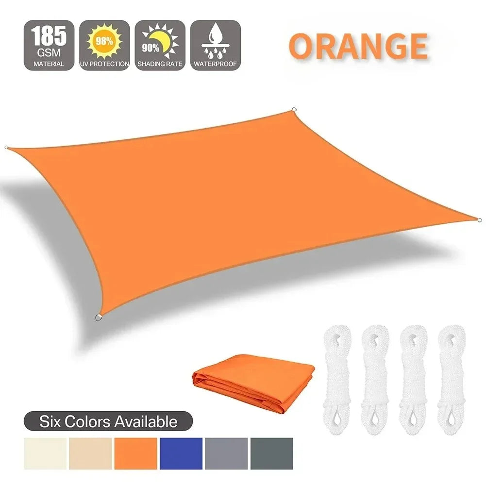 Voile d'ombrage extérieure imperméable pour jardin et patio 19