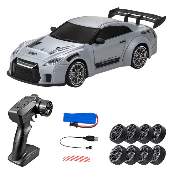 Voiture Télécommandée Drift 1:24 Avec LED Pour Enfants 4WD 0