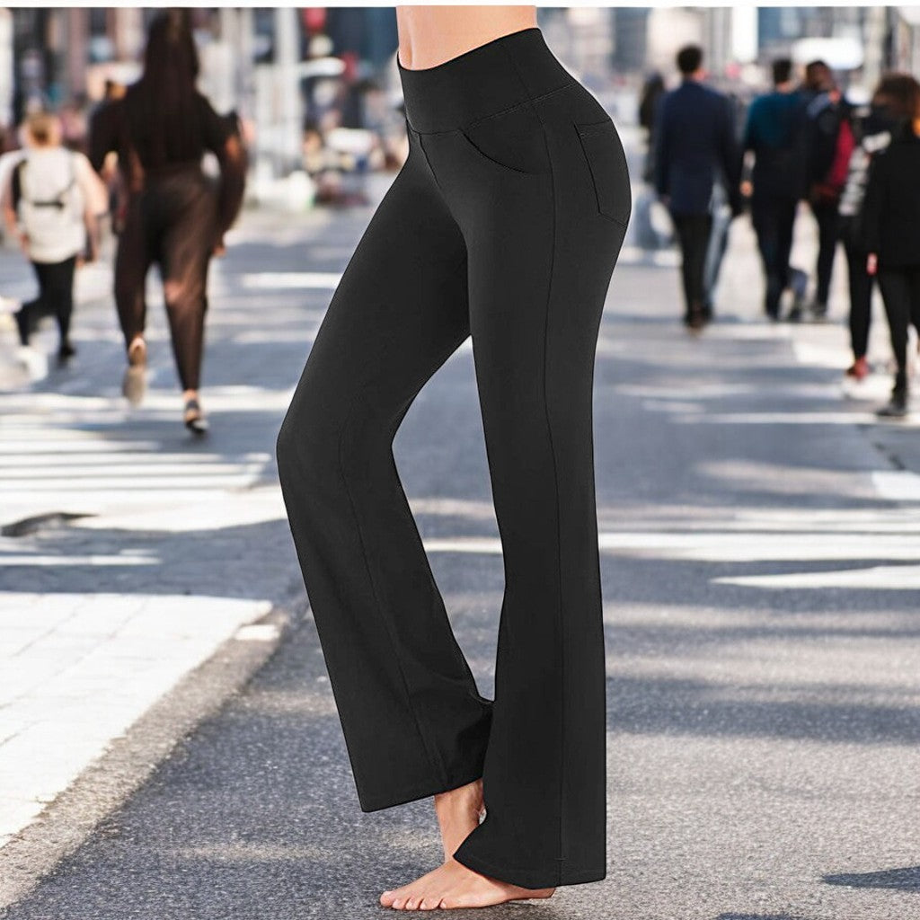 Pantalon de yoga évasé bootcut pour femmes