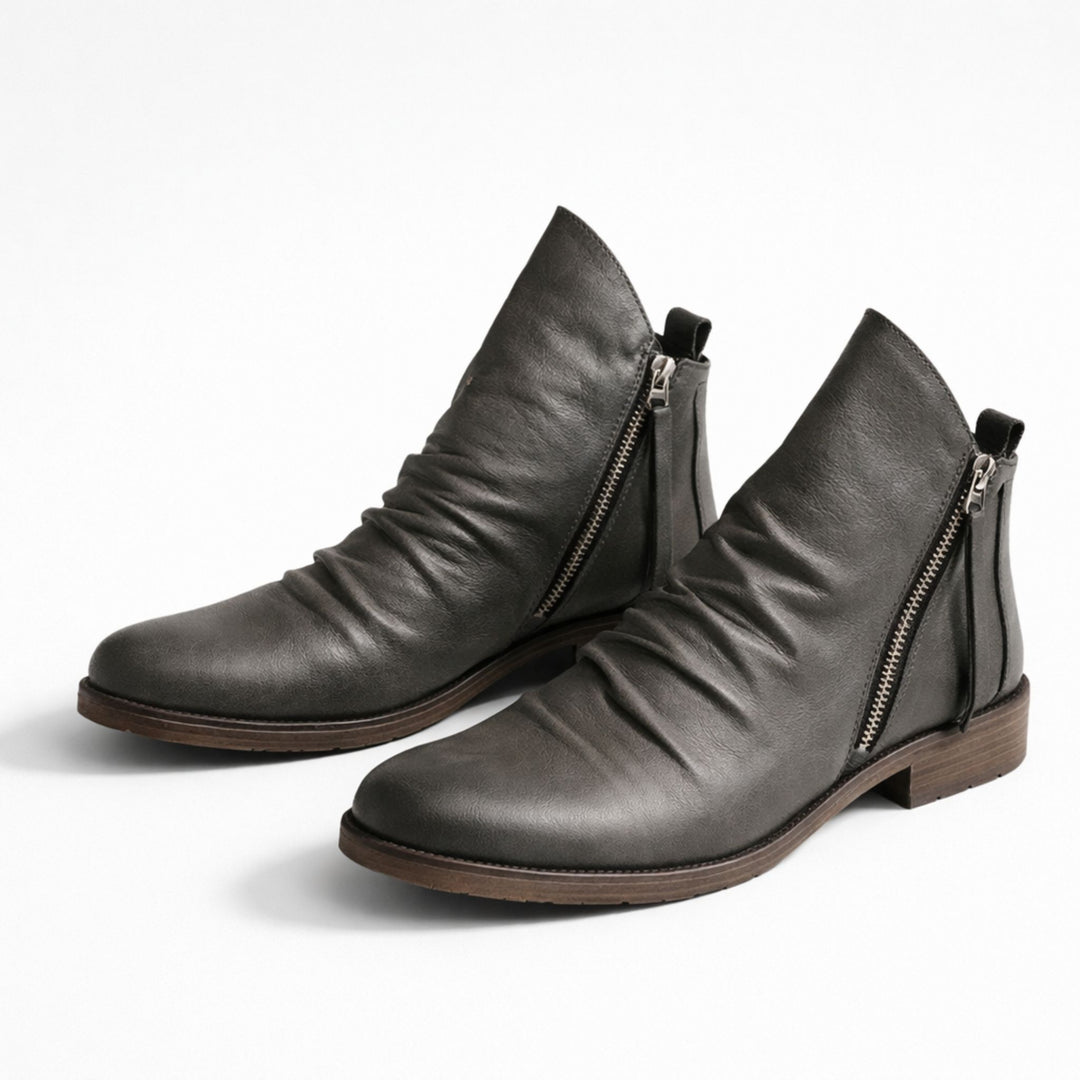 Bottes Décontractées pour Hommes en Cuir