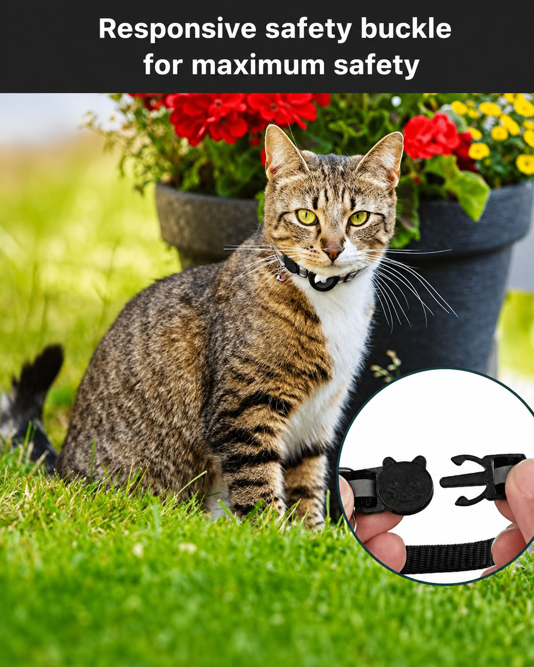 Collier GPS pour Chats avec Design Réfléchissant