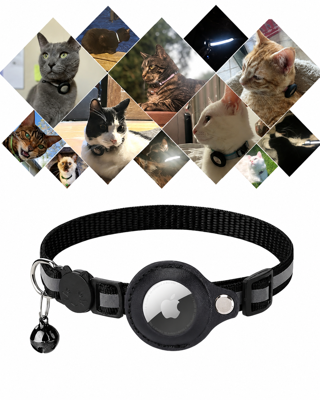 Collier GPS pour Chats avec Design Réfléchissant