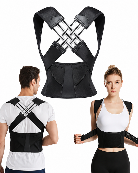 Correcteur de Posture Dos Réglable pour Hommes et Femmes, Redresseur de Dos Confortable