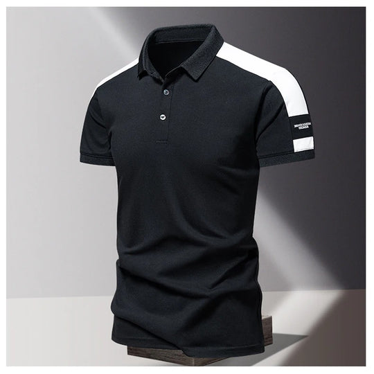 Polo décontracté à manches courtes pour homme