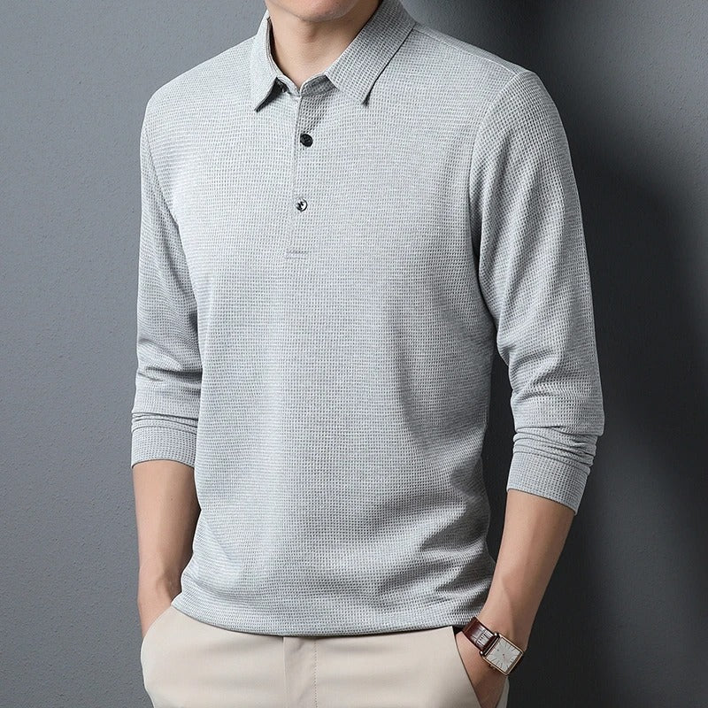 Polo à manches longues pour homme