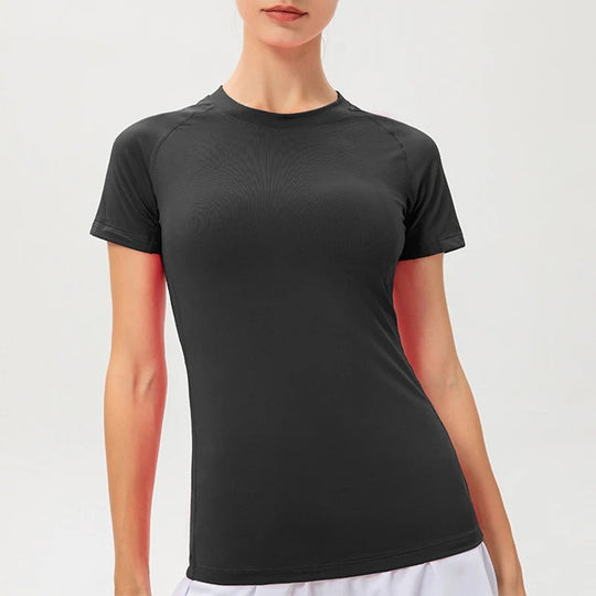 T-shirt de sport compressif pour femmes