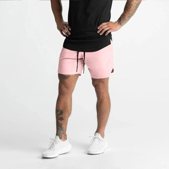 Short de sport en tissu rapide séchage pour homme