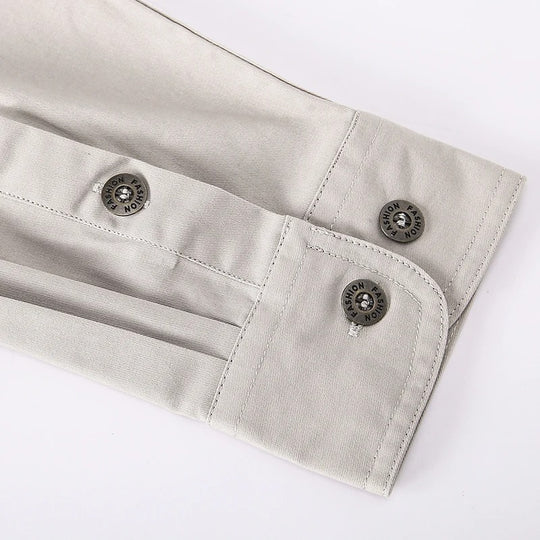 Chemise cargo en coton pour homme